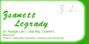 zsanett legrady business card