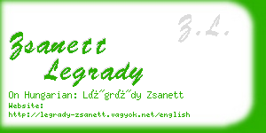 zsanett legrady business card